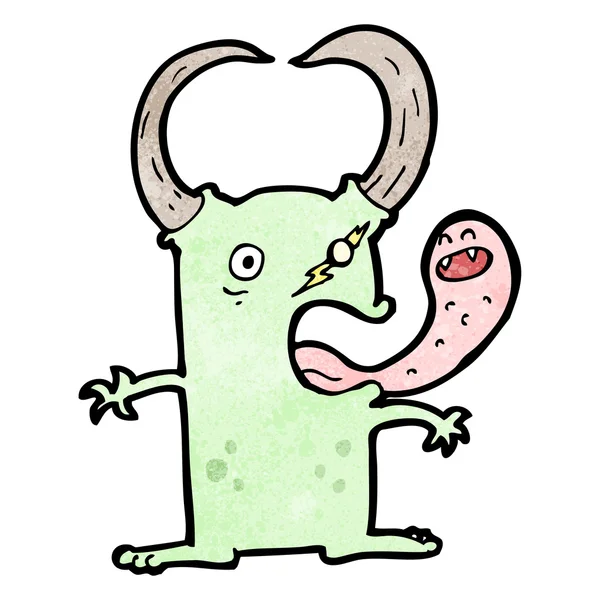 Grappige kleine demon cartoon — Stockvector