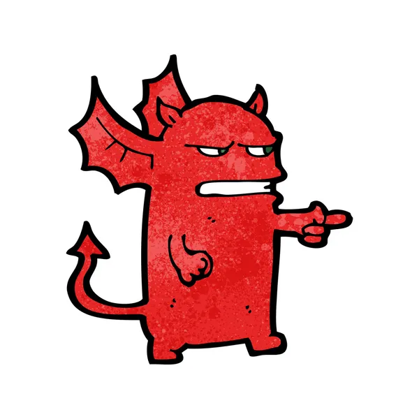 Γελοιογραφία λίγο διάβολος — Διανυσματικό Αρχείο