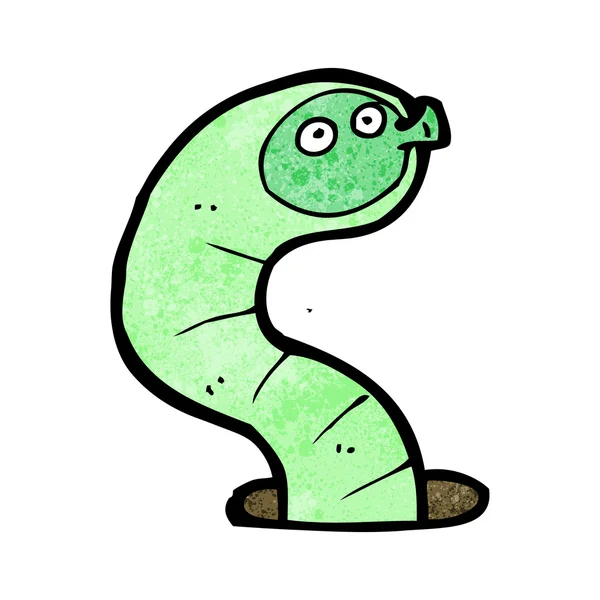 Green Earth Worm — Stock Illustration Green Earth Worm Royalty Free Stock Illustrations
