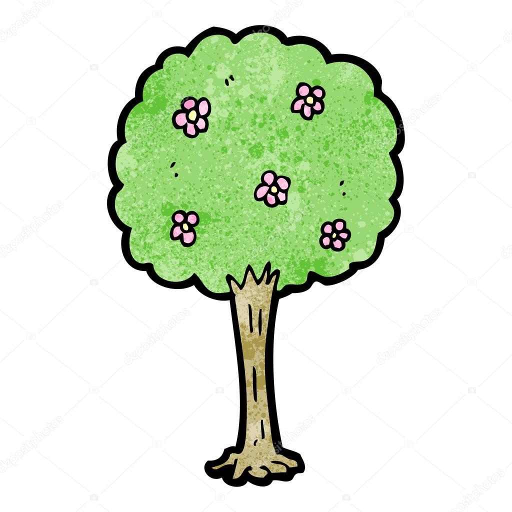 Tree cartoon — Stock Vector © lineartestpilot 21546439