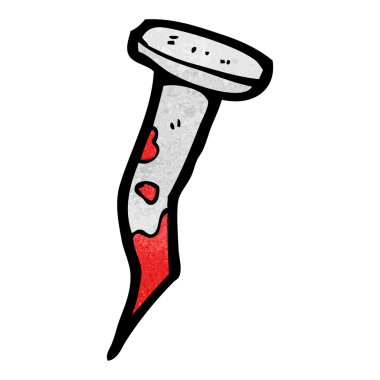 karikatür kanlı çivi