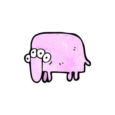 garip mutant hayvan karikatür