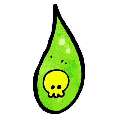 karikatür asit yağmur damlası