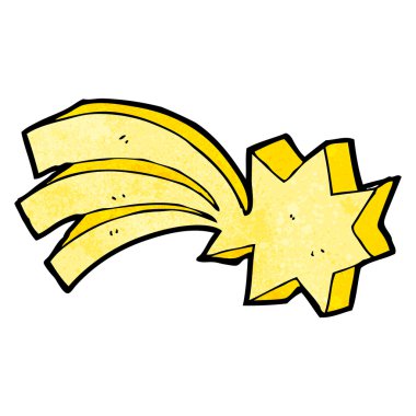 karikatür kayan yıldız tasarım öğesi