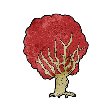 Kızıl ağaç karikatür