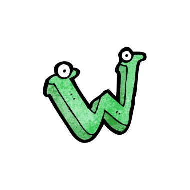 karikatür harf wCartoon brief w