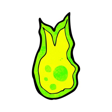 Spooky alev parlak çizgi film