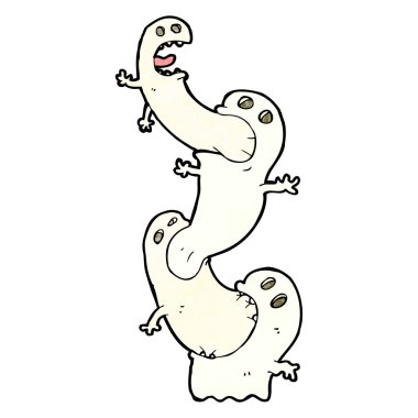 Beyaz ghosts clipart karikatür