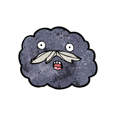 karikatür yağmur bulutu