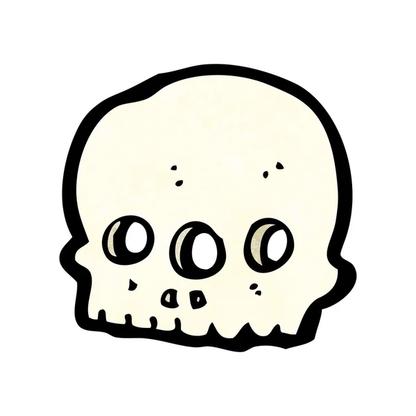 Cráneo alienígena — Vector de stock