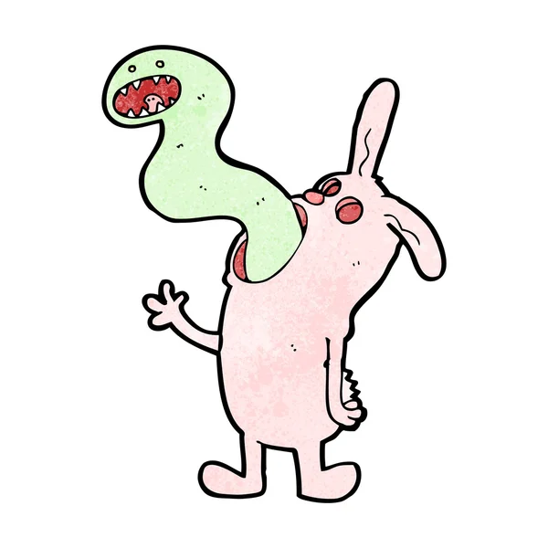 Dessin animé lapin zombie lapin — Image vectorielle