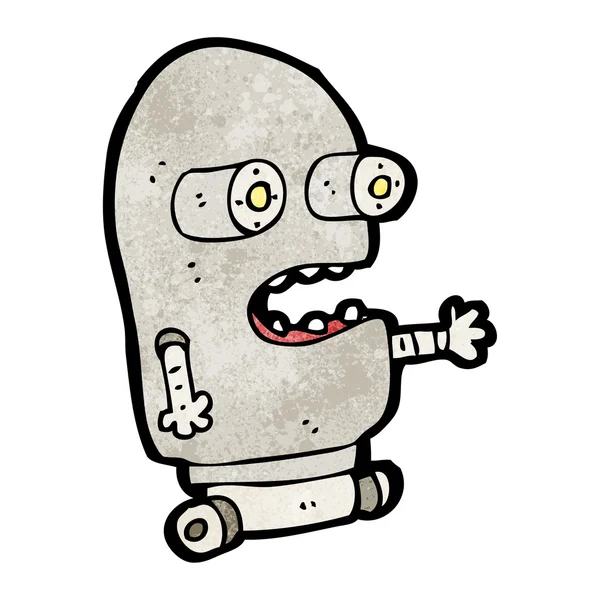 Pequeño robot de dibujos animados — Vector de stock