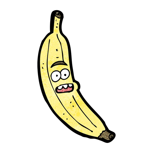재미 있는 바나나 만화 캐릭터 — 스톡 벡터