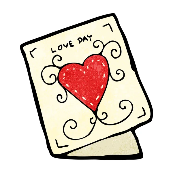 Caricatura tarjeta de día de San Valentín — Vector de stock