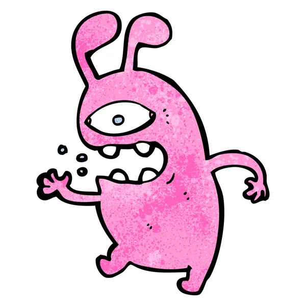 Cartoon coniglio coniglio alieno — Vettoriale Stock