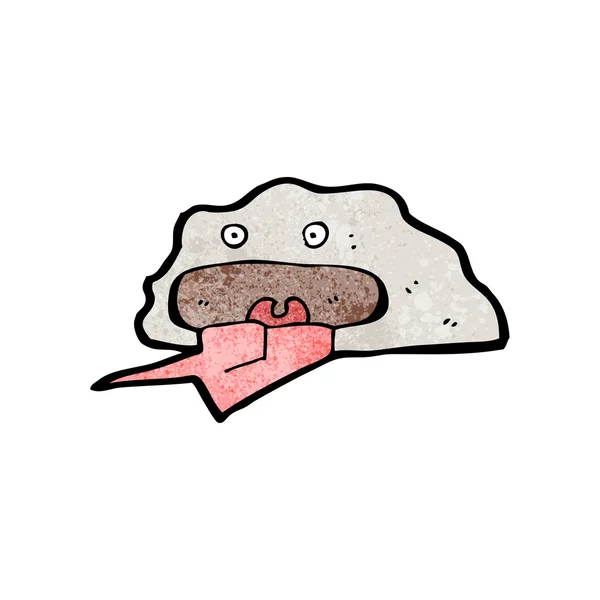 面白い岩の漫画のキャラクター — ストックベクタ
