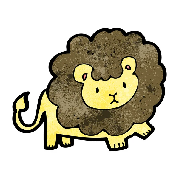 Söta tecknade lejon — Stock vektor