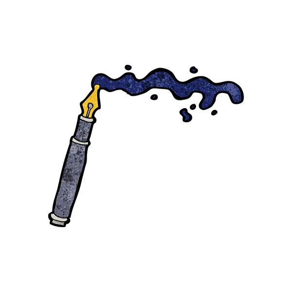 Cartoon fountain pen — Stock Vector