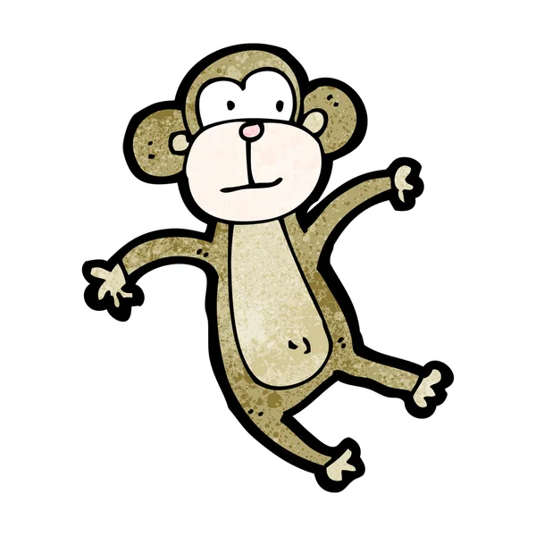 Söta tecknade monkey — Stock vektor