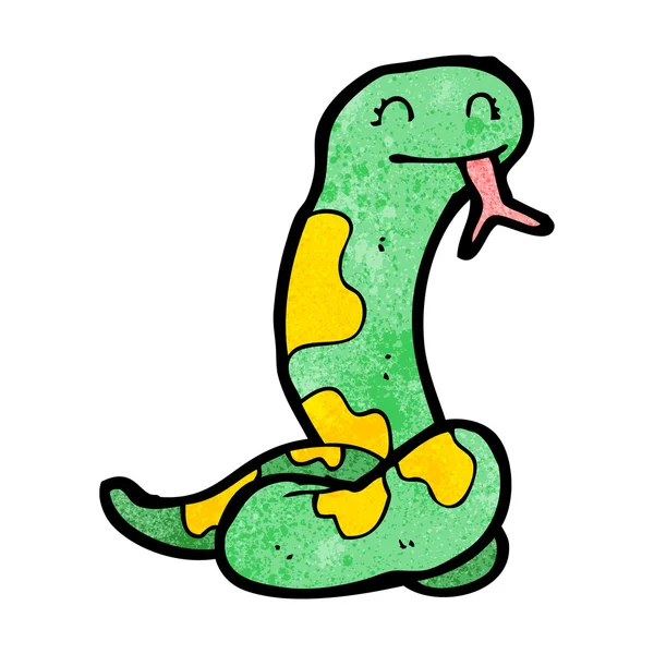 Slithering snake cartoon — Stock Vector