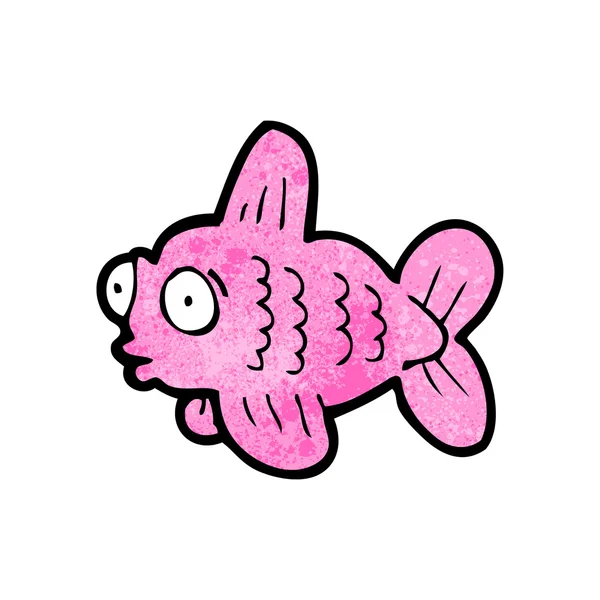 Ikan kartun yang lucu - Stok Vektor