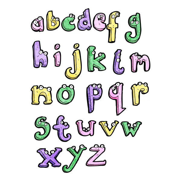 Ensemble alphabet bande dessinée — Image vectorielle