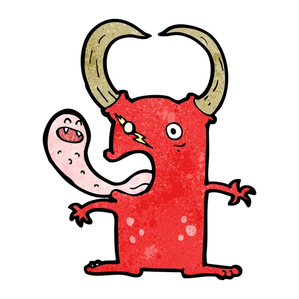 Gross little devil cartoon — Stock Vector