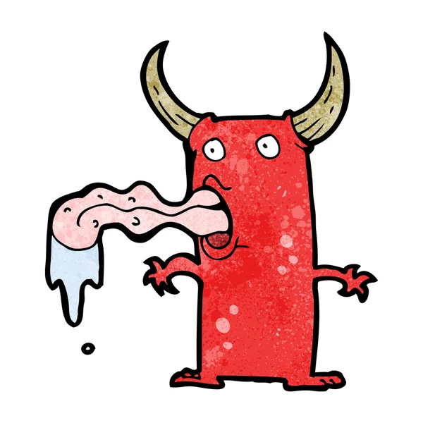 Brutto little devil cartoon — Stock vektor