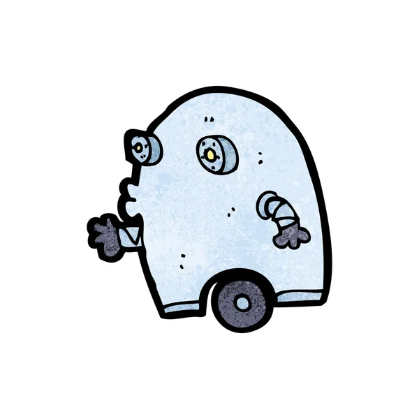 Γελοιογραφία μικρό ρομπότ — Διανυσματικό Αρχείο