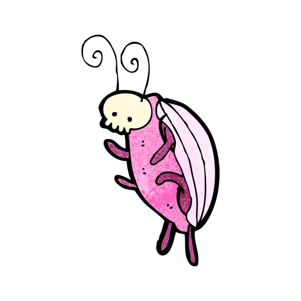 粉色骷髅 bug 甲虫 — 图库矢量图片