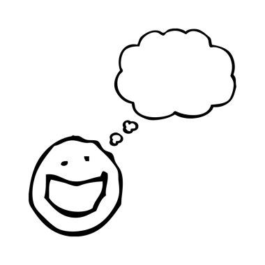 Çocuğun çizimine yüz simgesi