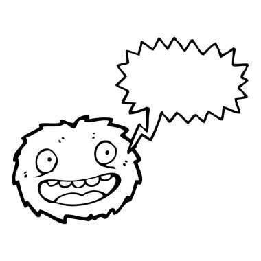 komik kürk topu yaratık