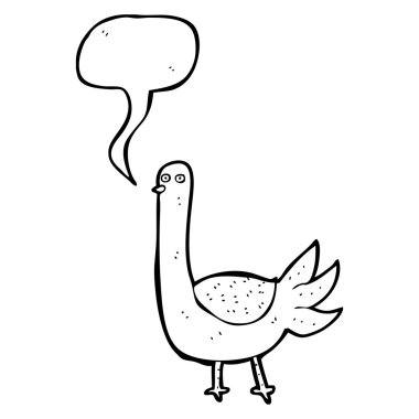 komik güvercin ile konuşma balonu