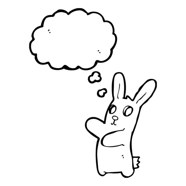 Desenhos animados de coelho zumbi — Vetor de Stock