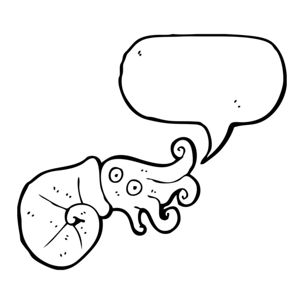 Desenhos animados sobre lulas Nautilus — Vetor de Stock