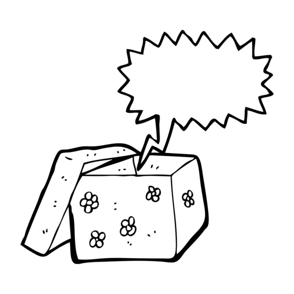 Boîte cadeau dessin animé — Image vectorielle