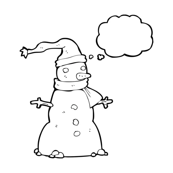 Cartoon-Schneemann — Stockvektor