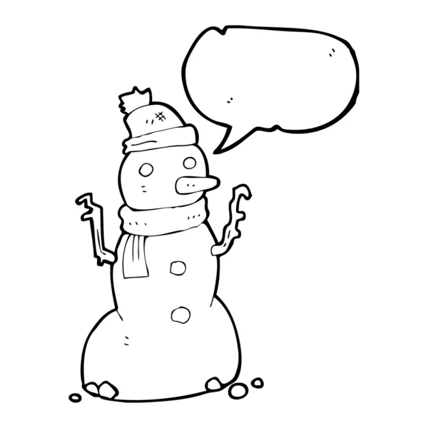 Cartoon sneeuwpop — Stockvector