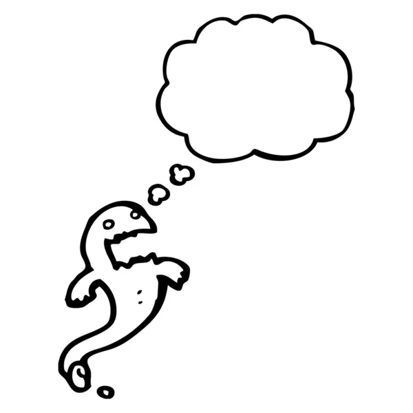 不気味なレトロな幽霊漫画 — ストックベクタ