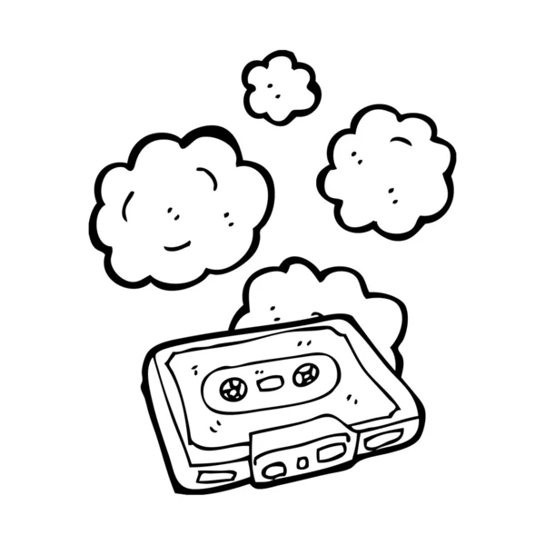 Oude cassette tape — Stockvector