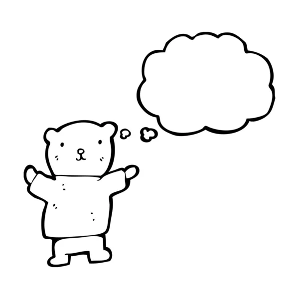 Милий маленький плюшевий ведмедик — стоковий вектор