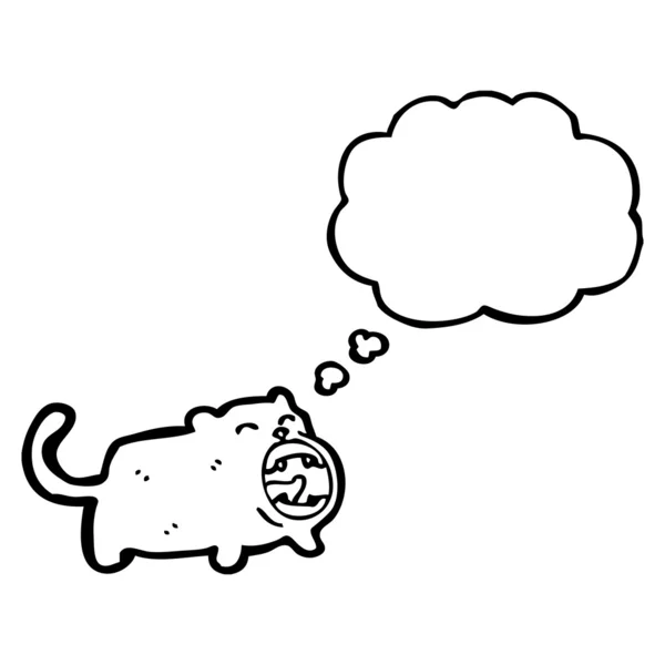 Meowing katt — Stock vektor