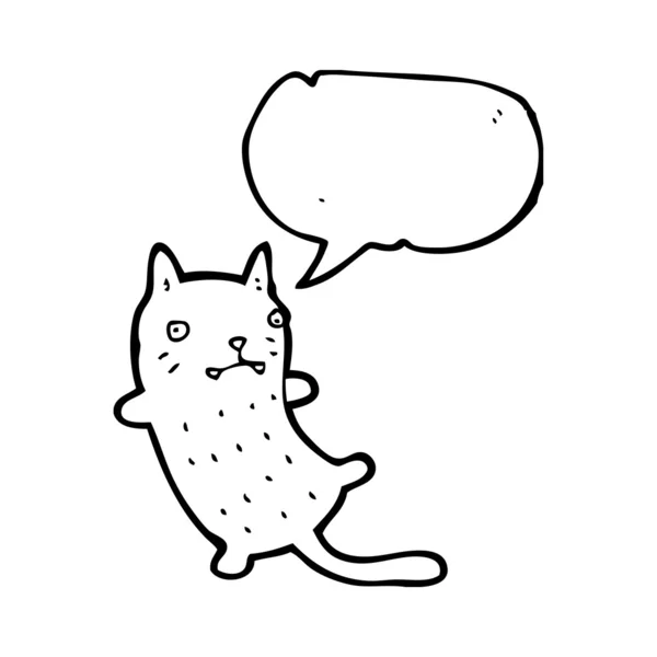 Chat avec bulle de parole — Image vectorielle