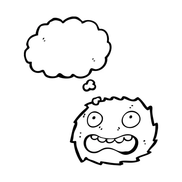 Créature drôle de boule de fourrure — Image vectorielle