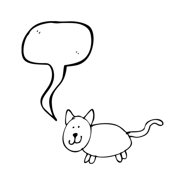 Dibujo de un gato — Vector de stock