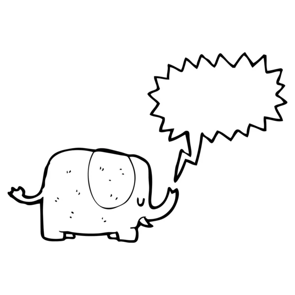 Elefante dos desenhos animados — Vetor de Stock