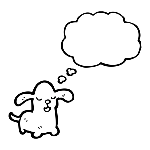 Kartun anjing kecil - Stok Vektor