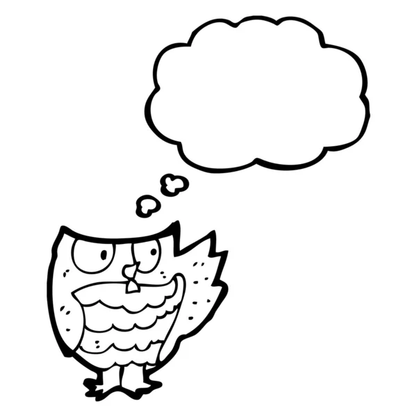 Cartoon little owl — Stock vektor