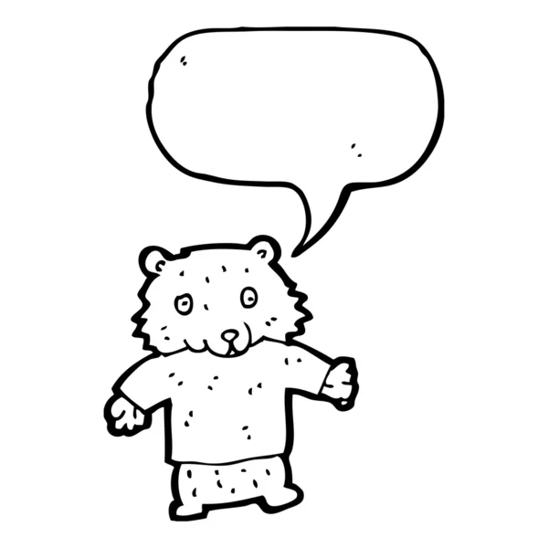 Urso de pelúcia dos desenhos animados —  Vetores de Stock