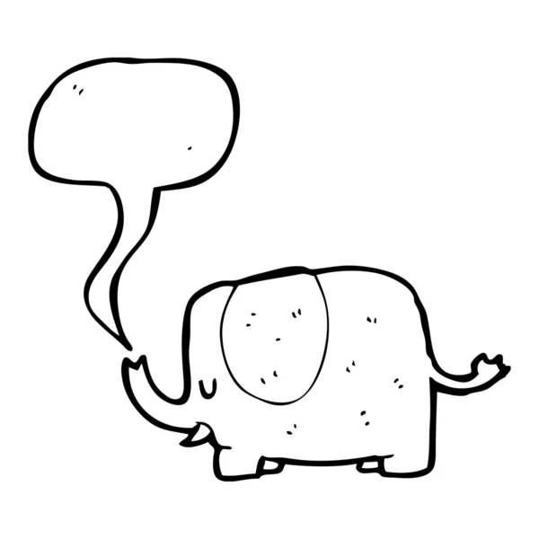 Elefante de dibujos animados — Archivo Imágenes Vectoriales